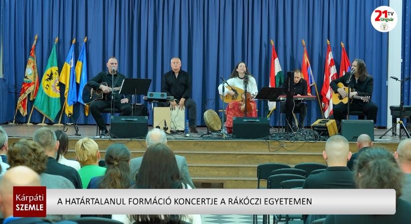 A Határtalanul formáció koncertje a Rákóczi egyetemen (videó)