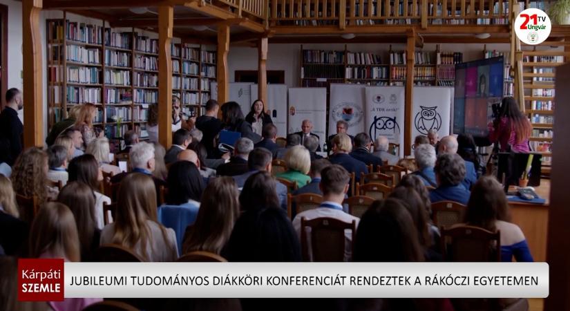 Jubileumi tudományos diákköri konferenciát rendeztek a Rákóczi egyetemen (videó)