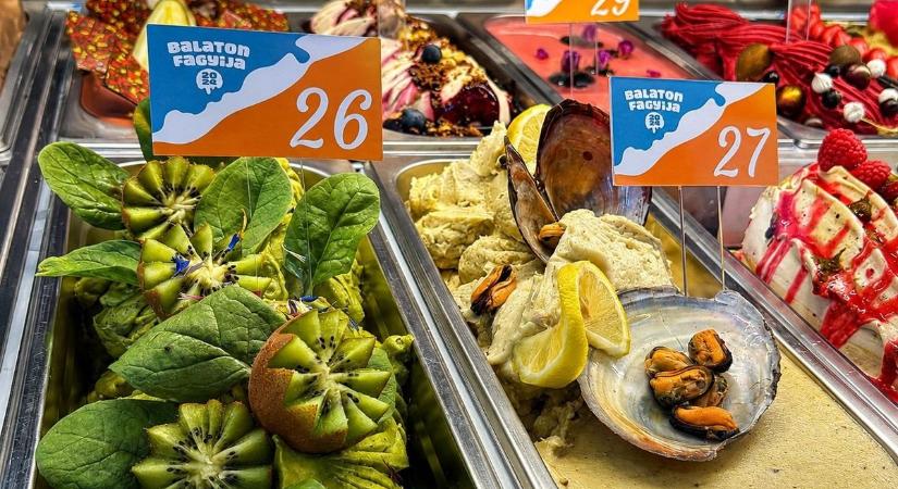 Te kérsz egy nyalást? Kagylóból készített fagyival sokkolja hálás közönségét a balatoni cukrász