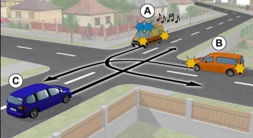 KRESZ-teszt: tudod, hogyan kell közlekedni, ha jön a mentő?