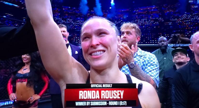 Ronda Rousey villámgyorsan szubolta Gina Caranót karfeszítéssel
