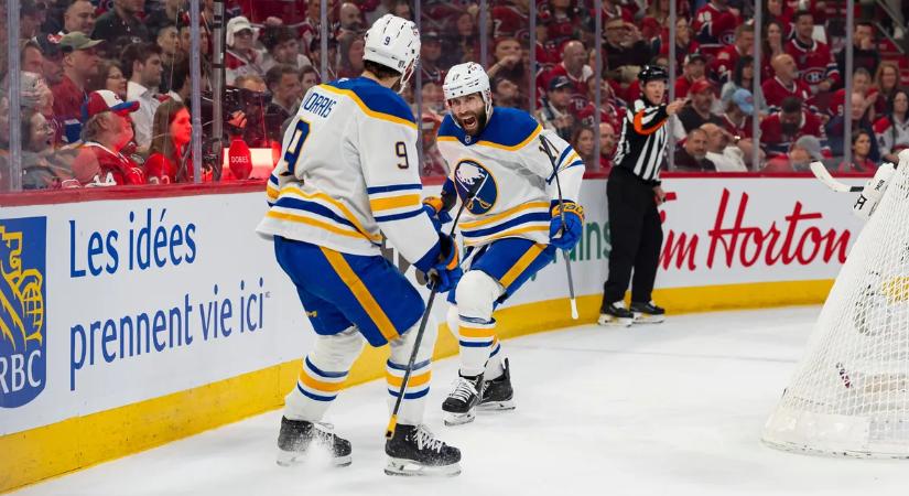 NHL: nyolc gólt ütött a Montrealnak, egyenlített a Buffalo