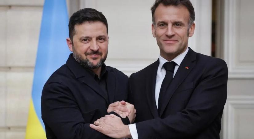 Macron nagy bejelentést tett Ukrajna védelméről