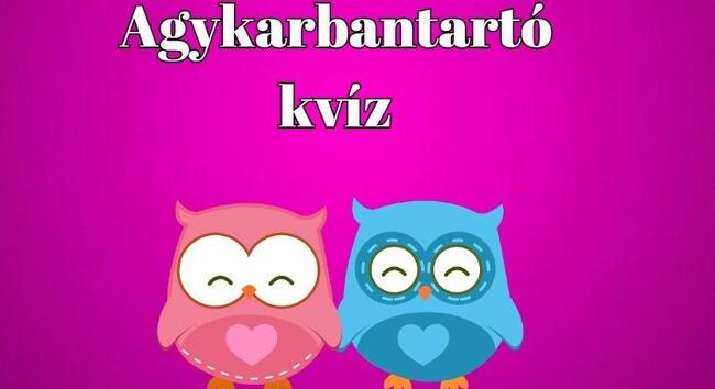 Kvíz - Ezt az agykarbantartót nektek készítettük. Nem fog csalódást okozni