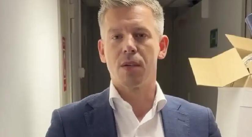 Magyar Péter ledarált iratokat és Fidesz-szórólapokat talált a volt Lázár-minisztérium pincéjében