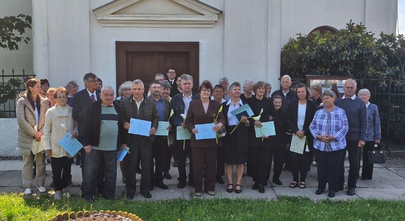 Konfirmandus idén nem volt, de a jubilálók találkoztak