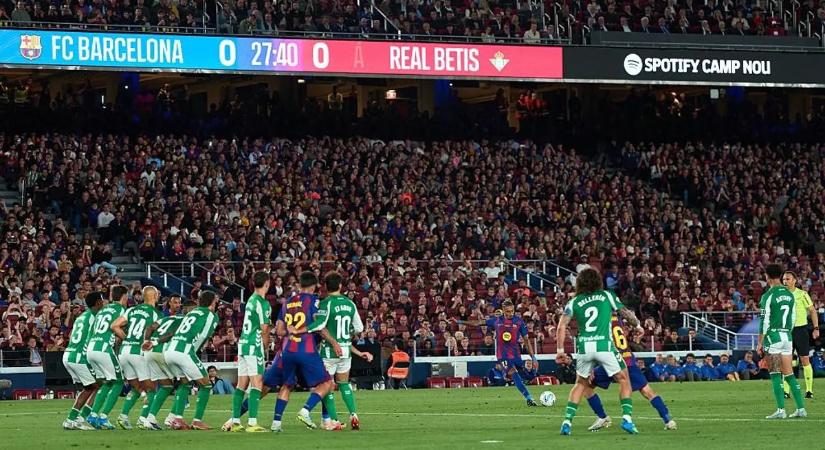 Raphinha vezérletével a Betis ellen is megőrizte hibátlan hazai mérlegét a Barcelona