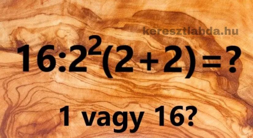 Napi matek feladat: Osztás, hatvány, zárójel, és máris két táborra szakad az internet