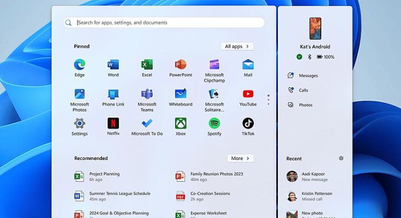 Végre pótolja a Start menü egy hiáyzó képességét a Microsoft a Windows 11-ben