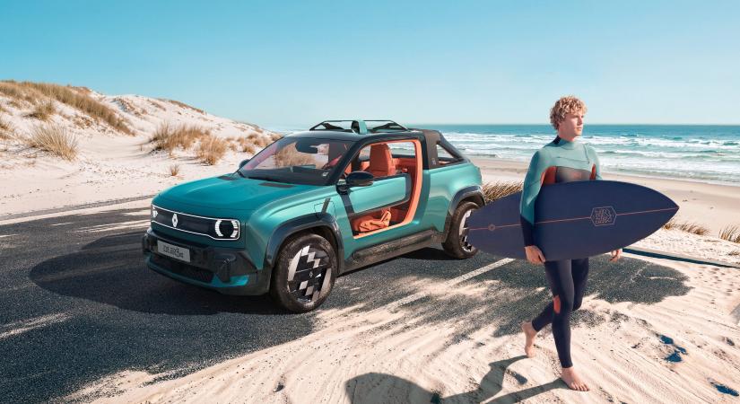 Nyaralásra készen: menő strandjárgány lett a Renault kisautójából