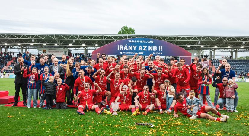 Három év után bajnokként tér vissza az NB I-be a Vasas
