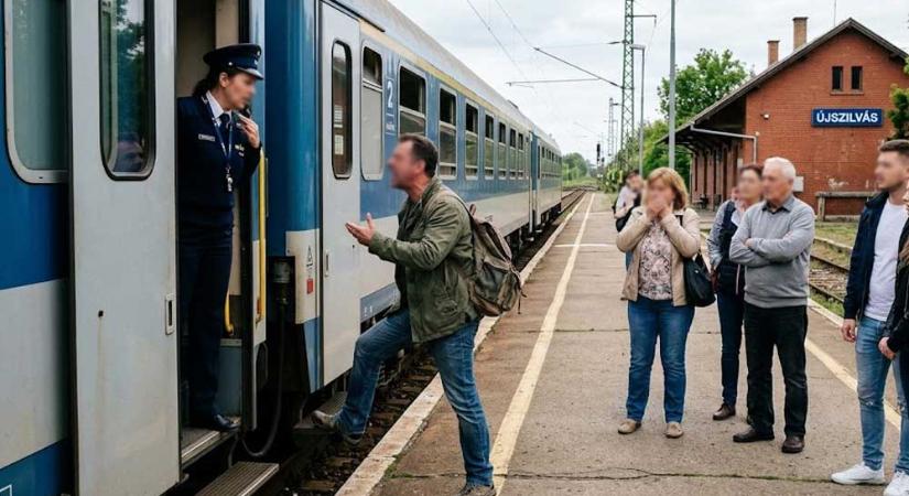 Balhé a vonaton: Leköpte és megrugdosta a kalauzt egy potyautas a szolnoki vonalon