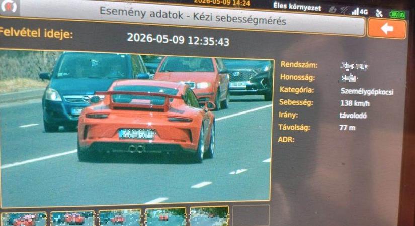 Kimaxolta a gyorshajtást a salgótarjáni porschés