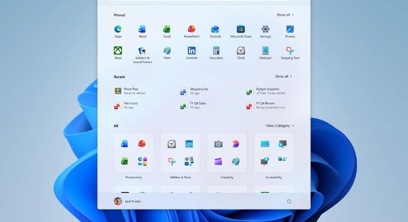 Méretezhető Start menüt és több más újdonságot hoz a Windows 11 frissítése