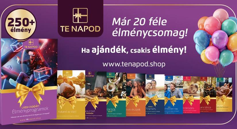 Megjelent a 20. Te Napod élménycsomag