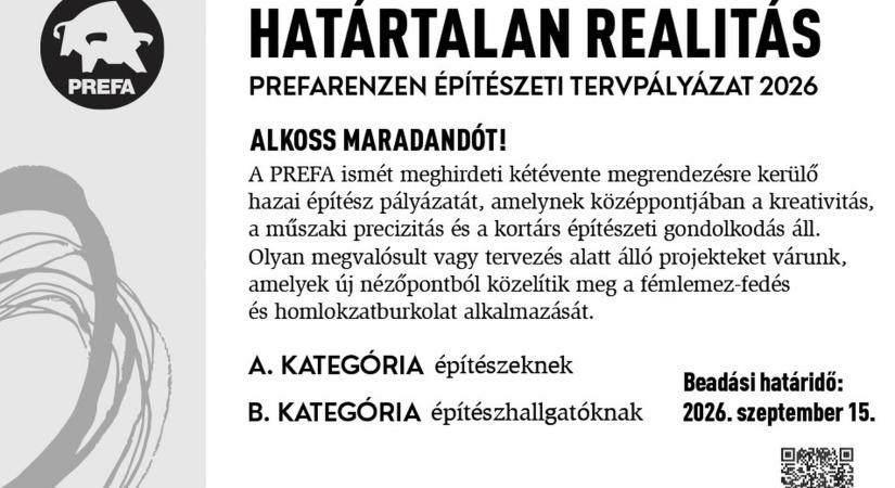 PREFARENZEN Építészeti tervpályázat 2026