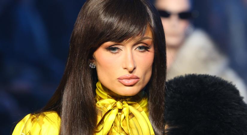 Hemzsegtek a sztárok a Gucci divatshow-ján, Paris Hilton barna hajjal szinte felismerhetetlen volt
