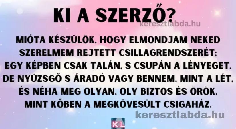 Napi irodalom feladat: Tétova óda, kötelező volt, de tudod, kinek a tolla?