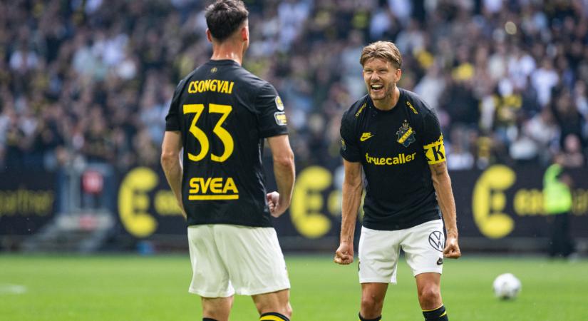 VIDEÓ: Magyar virtus Svédországban! Csongvai Áron mesteri szabadrúgásával ikszelt az AIK