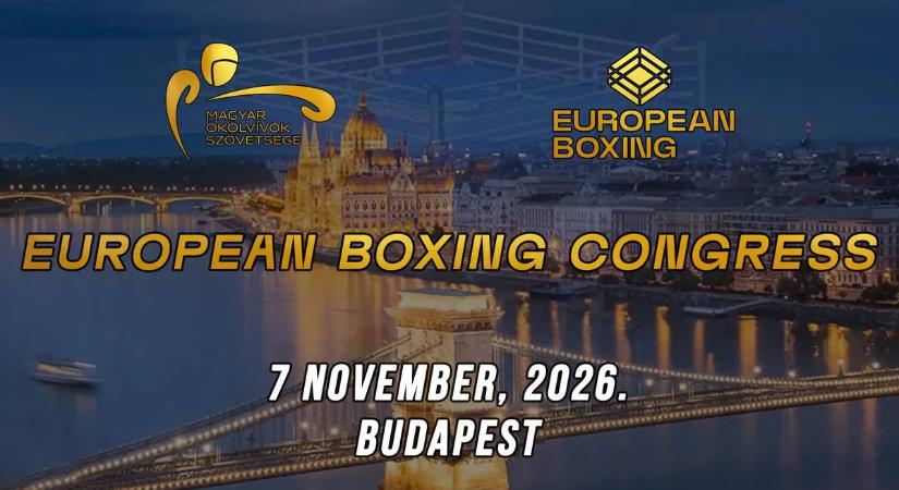 Novemberben Budapesten lesz az Európai Ökölvívó-szövetség kongresszusa