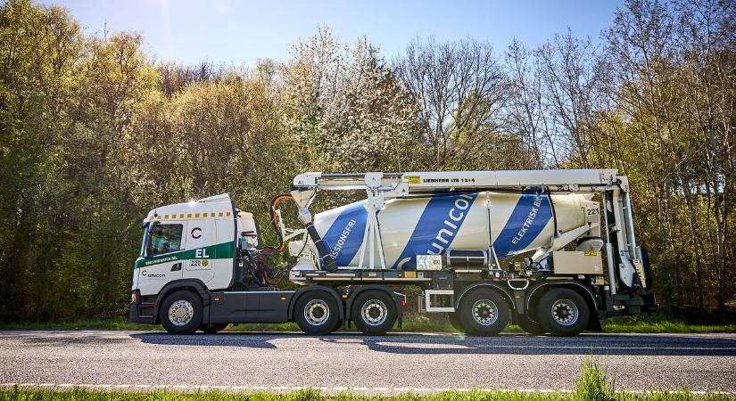 Ide sem kell már a dízel, elektromos betonkeverőt mutatott be a Scania