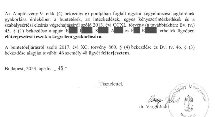 Mi áll a kegyelmi ügy kormány által közzétett dokumentumaiban?