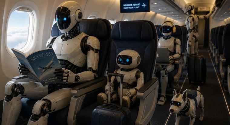 Egy légitársaság kitiltott a terápiás robotokat a repülőkről