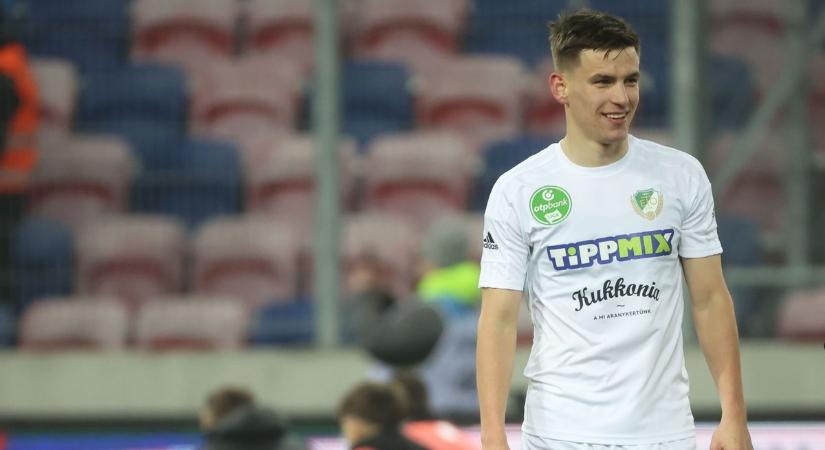 Vitális Milán felesége sem maradt ki az ünneplésből, a kisvárdai útra is elkísérte a labdarúgót
