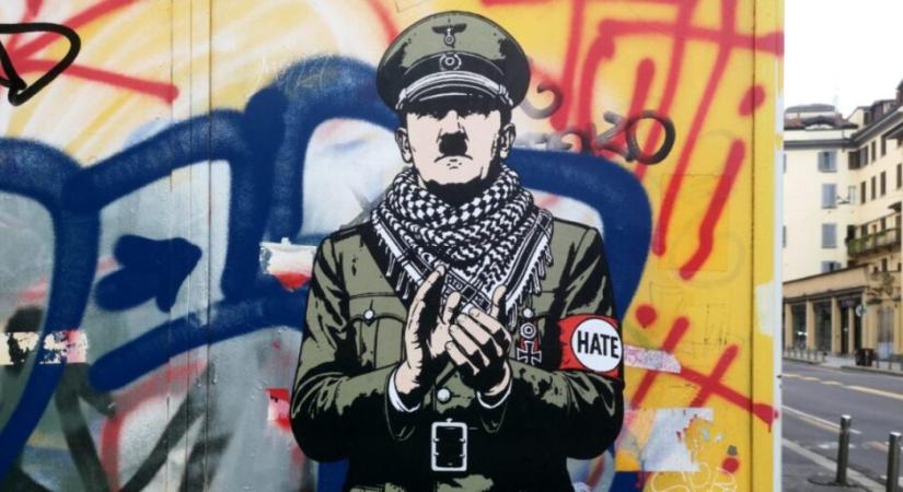 Milánó: „Hitler kefijével” kép jelent meg egy Izrael-ellenes demonstráción