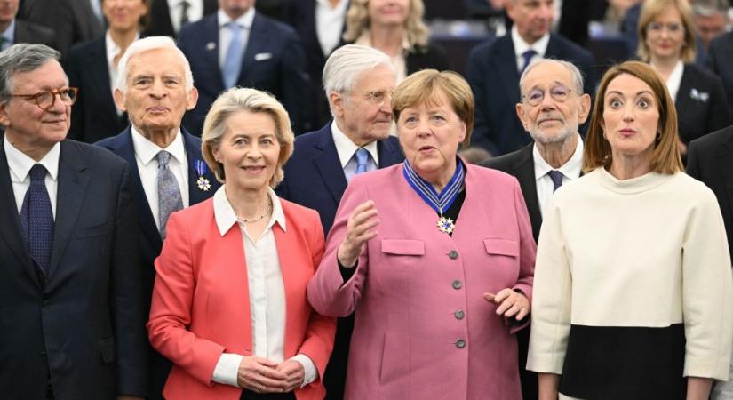 Merkel, Walesa és Zelenszkij kapták az Európai Érdemrendet