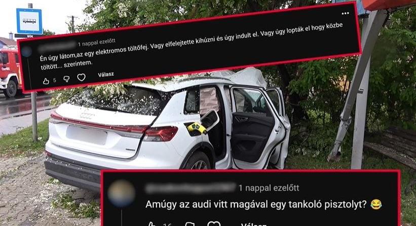 Videó: nem a töltőt leszakítva indultak el ezek a balesetes villanyautók – egész más oka van a sárga eszközöknek a kocsikon