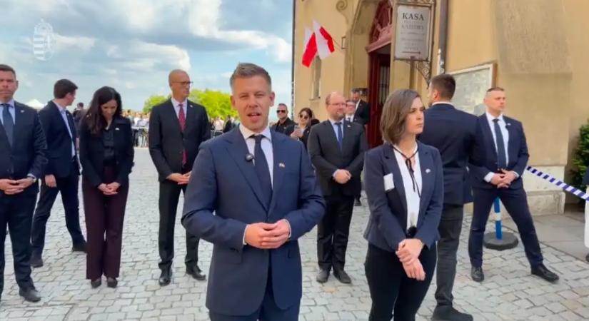 Magyar Péter Krakkóban kezdte első hivatalos külföldi útját