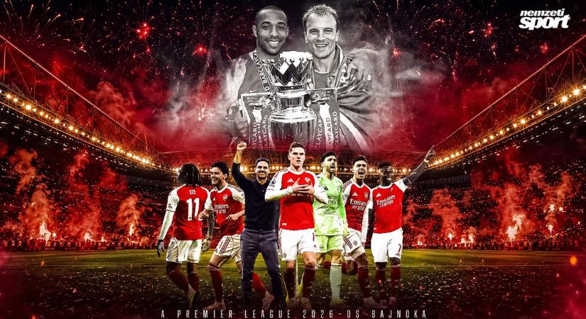 Huszonkét év után ismét bajnok az Arsenal a Premier League-ben!