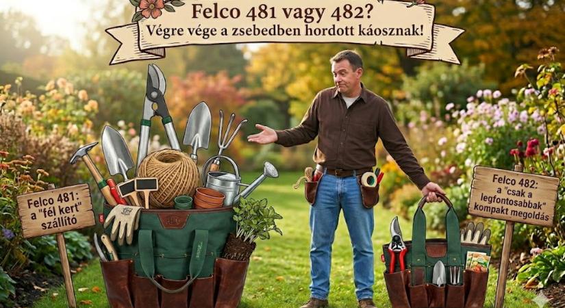 FELCO 481 vagy FELCO 482? Kerti táska azoknak, akik már nem a zsebükben hordják a fél kertet