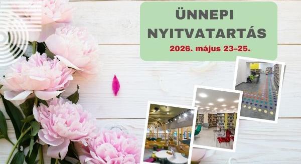 Könyvtárba menne? Ezeken a napokon zárva lesz