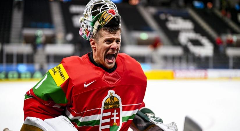 Megható dolgot tett a hokiválogatott kapusa, miután a csapat megnyerte a legfontosabb vb-meccsét