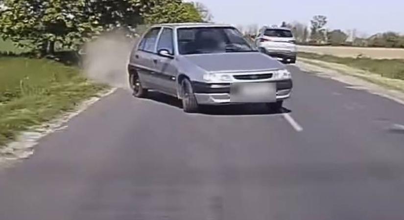 Botrányos közlekedés: újabb hajmeresztő jelenet Nagylózs és Sopronkövesd között - videó