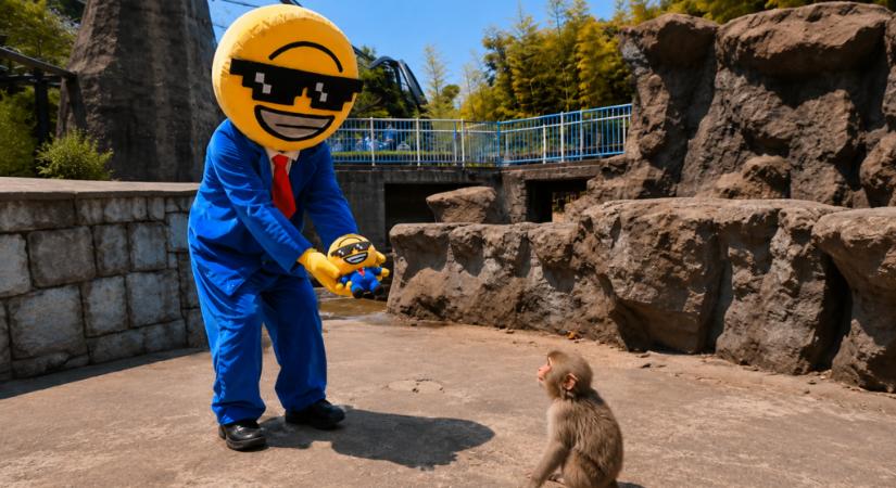 Majmok közé mászott egy kriptós, letartóztatás lett a vége