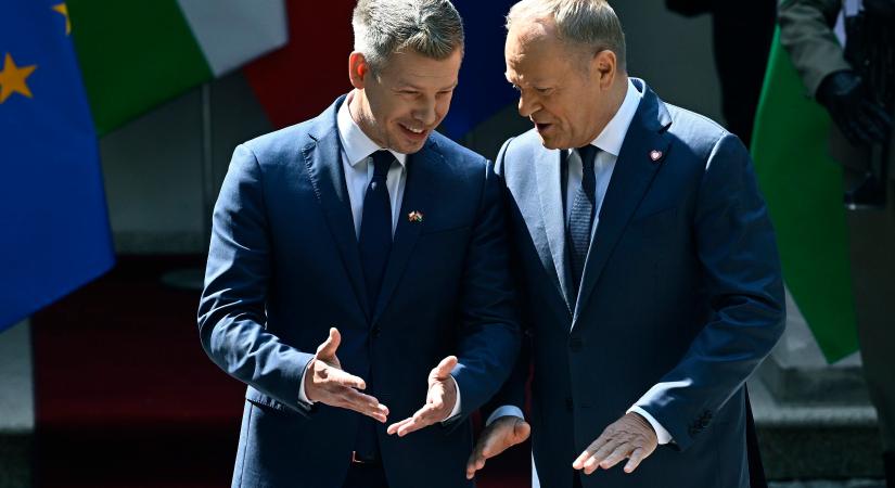 Élőben tudósított Magyar Péter Varsóból: a lengyel kormányfővel tárgyal