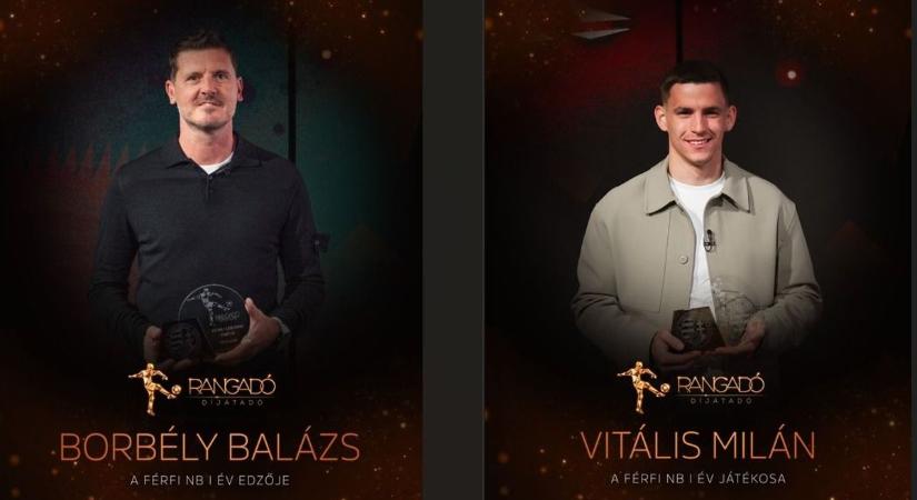 Borbély Balázs az év edzője, Vitális Milán a legjobb játékos