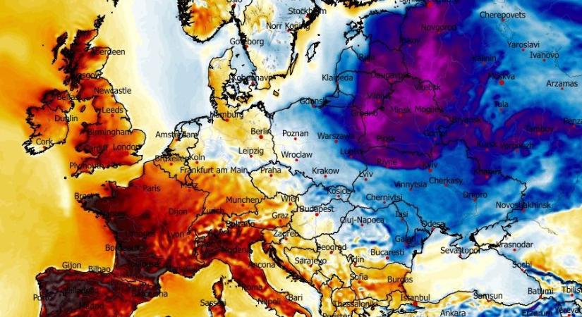 Rendkívüli hét vár Európára, térképeken mutatjuk az időjárás átalakulását