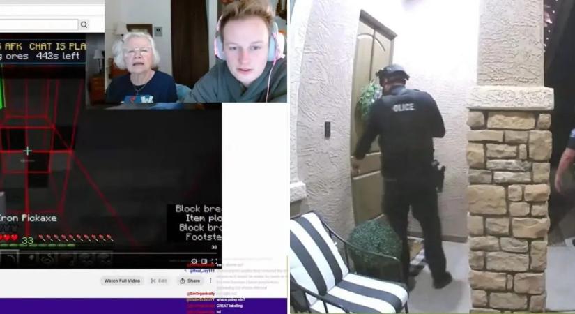 Élő adásban rohanta le a SWAT az 81 éves Minecraft-mamit, de ő csak nevettet rajta