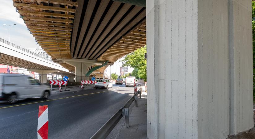 70 százalékot meghaladó készültségnél tart a Flórián téri felüljárók felújítása