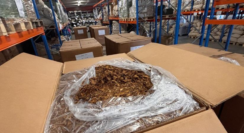 Kétmillió szál cigaretta gyártására elegendő illegális dohány-szállítmányt fülelt le a NAV