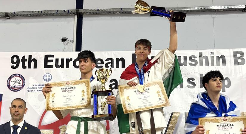 Fölért a csúcsra a bonyhádi karateka: Európa-bajnok lett Nyitrai Noel!