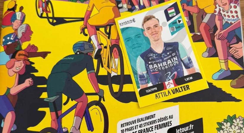 Tour de France: Valter Attila bekerült a hivatalos matricás albumba