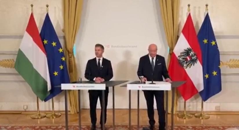 Magyar Péter és az osztrák kancellár közös sajtótájékoztatója - "Ez jó Ausztriának és jó Magyarországnak is"