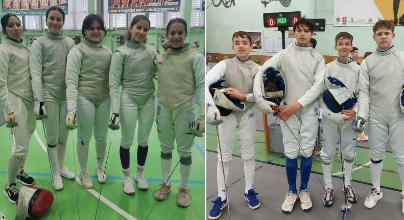 A ZVE tőrözőinek csapatban ment jobban az országos bajnokságon