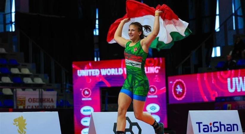 A szolnoki Sillei Janka aranyérmet szerzett az U17-es birkózó Eb-n