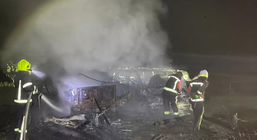 На Тячівщині горів гараж